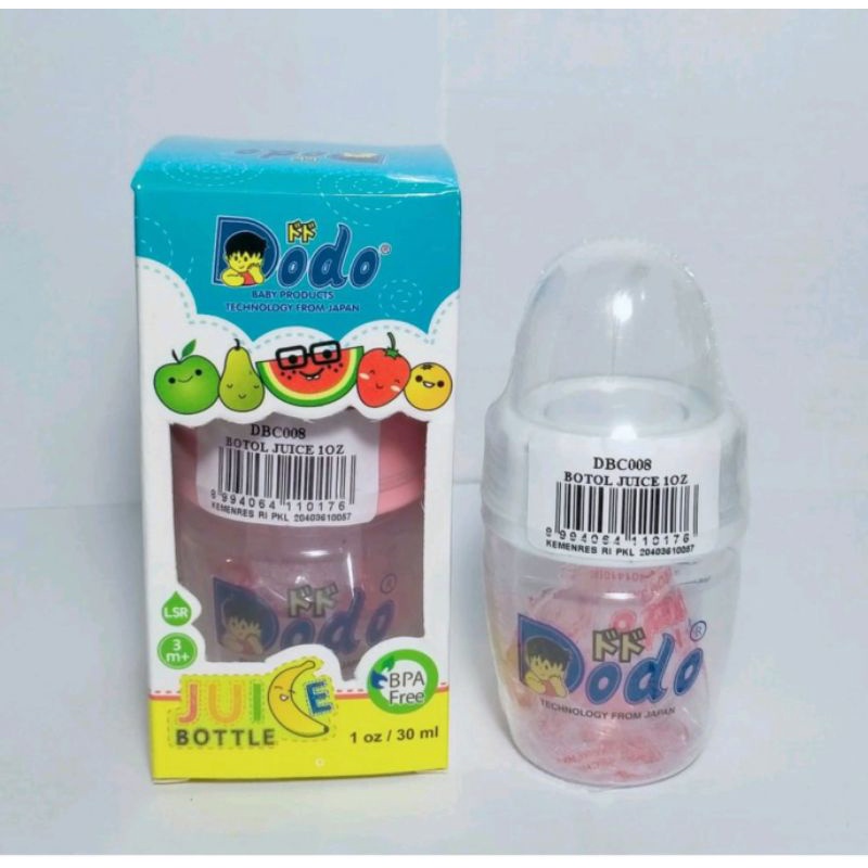 Mini Botol Susu Bayi Newborn 30ml / Dodo Mini Bottle Juice BPA Free / Botol Jus Bayi (JUICE BOTTLE)