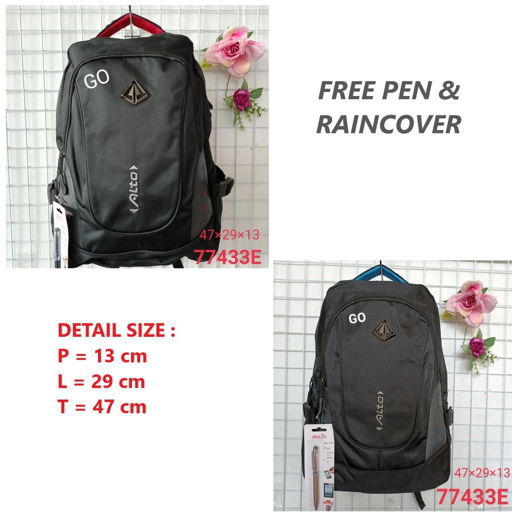 gos PALO ALTO TAS RANSEL Laptop Free RainCover &amp; Pen Original