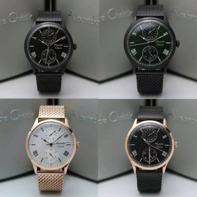 Jam Tangan Alexandre Christie 6437 Pria Original