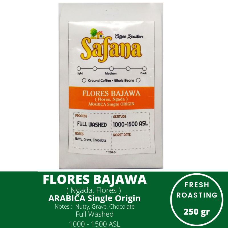 

Kopi Flores Bajawa Arabica Single Origin Fresh Roasting Coffee 250gr