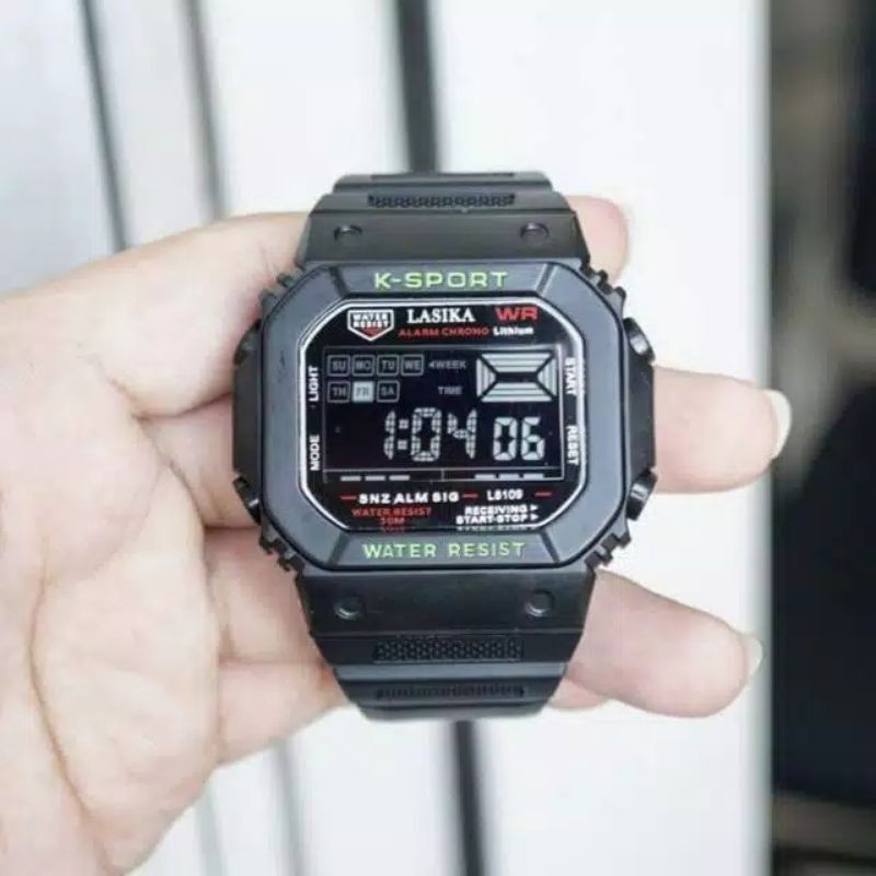 JAM TANGAN PRIA SEGI 4 WATER PROFF ORIGINAL PRODUK