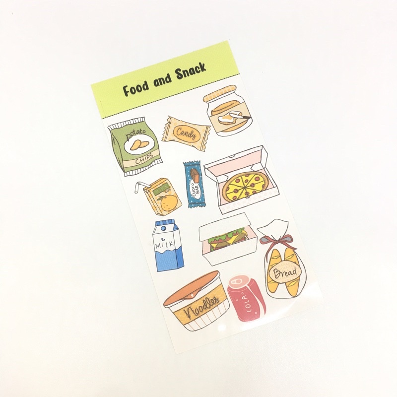 

Sticker dekorasi Makanan dan snack | stiker lucu | stiker journal