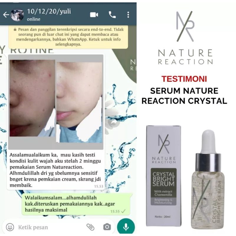 SALE SERUM NR CRYSTAL NATURE REACTION 100% ORIGINAL KEMASAN BARU