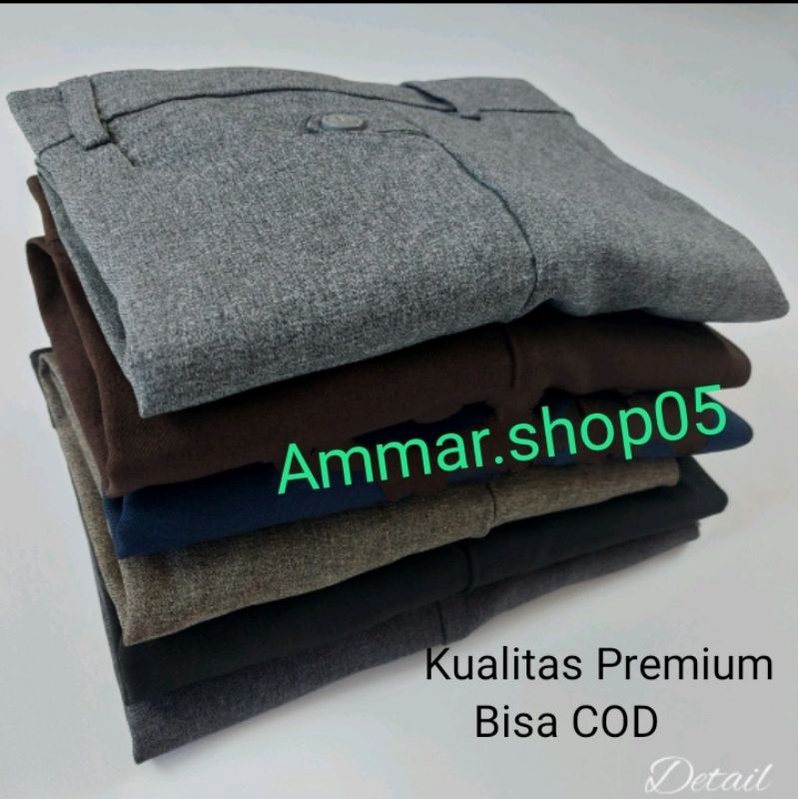 CELANA FORMAL/CELANA KANTOR WANITA BAHAN KAIN/BAHAN GRASELA IMPR