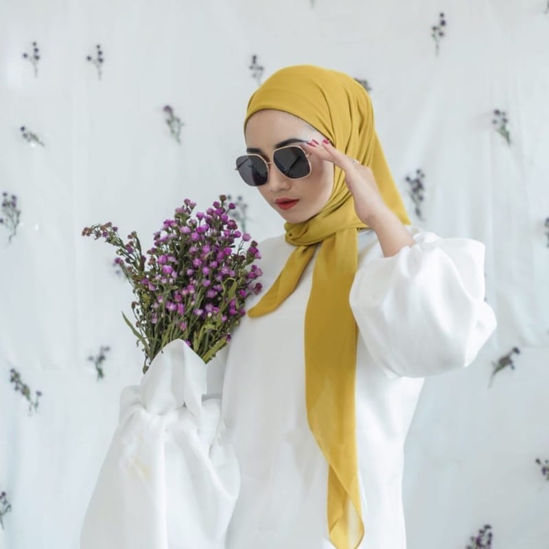HIjab Jilbab Instan Segitiga Malay Segi Empat Malay Tali Instan Melayu Malaysia Ceruty Premium Murah