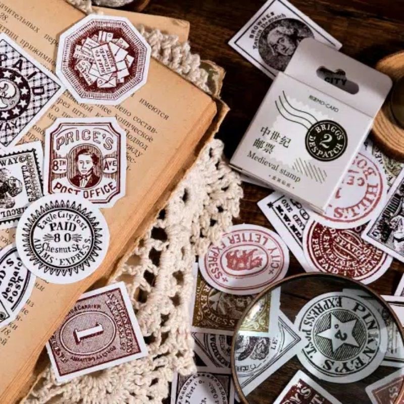 

46pcs Vintage Stample Stickers