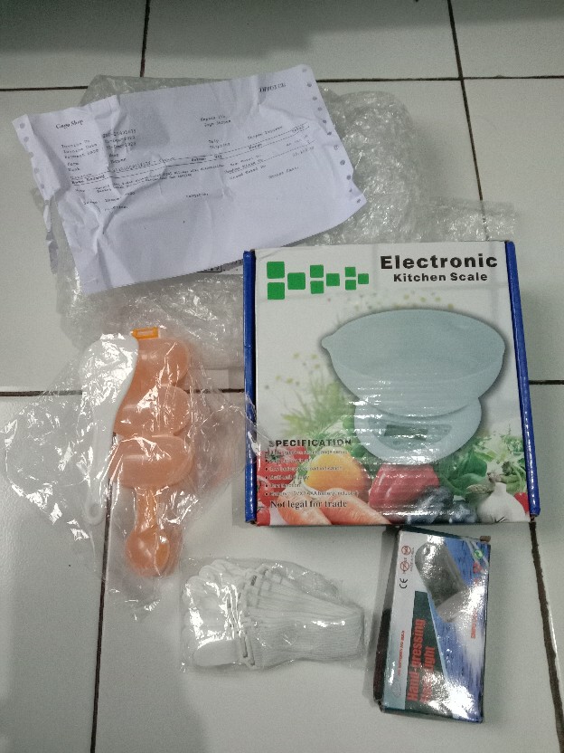 Timbangan Dapur Mangkok Dus Biru Electronic Kitchen Sale