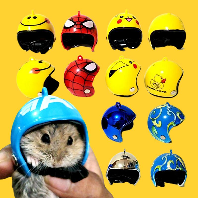 HELM MINI - Helm Hamster Topi Hamster Aksesoris Hamster Baju Hamster Mainan Hamster