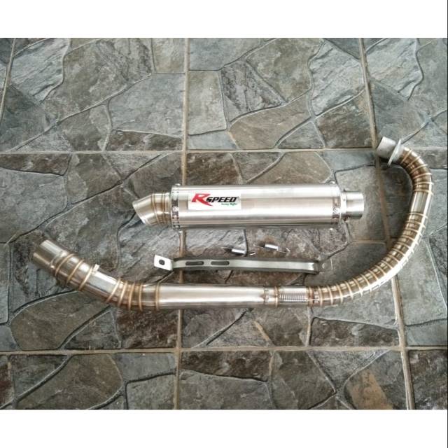 Knalpot R SPEED BULAT TIGER.GL.CB.MP.LEHER BARBARA FULL CACING