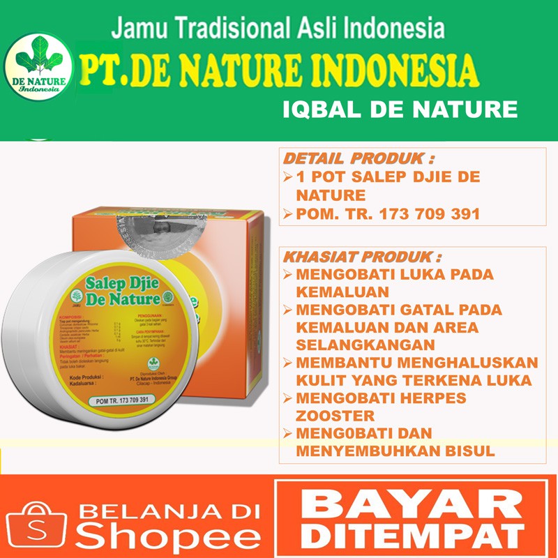 Obat Luka Kemaluan Herpes Simplex Salep Djie De Nature