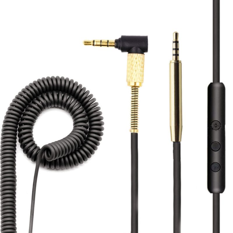 btsg Replacement Audio- Cable For -AKG Y40 Y50 Y45 For CREATIVE LIVE2 -JBL S700 For  QC25 OE2 QC35 Headphone spring cable