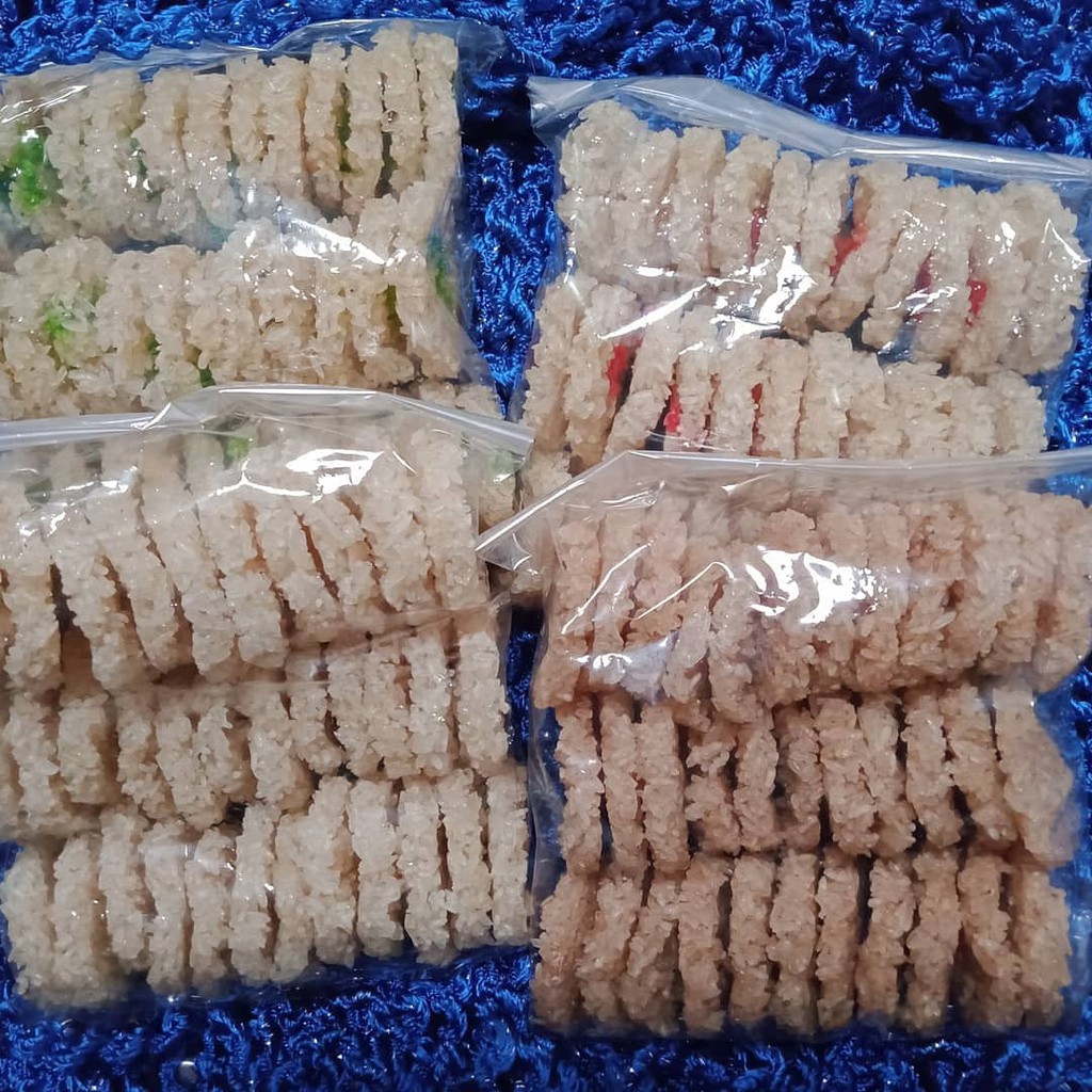 Rengginang Mentah (isi 18 pcs) rasa Terasi/Ketan Hitam/Bawang Asli Garut