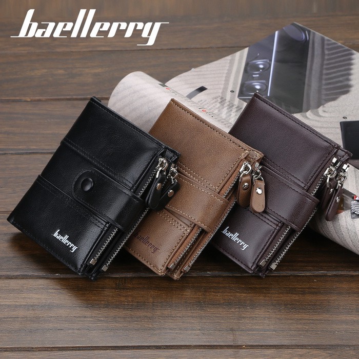 Dompet Pendek Lipat Dompet Kulit Pria Original Baellerry Wallet D3215