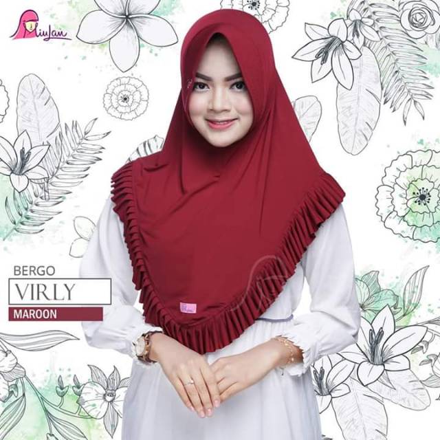 Bergo VIRLY miulan | jilbab hijab bergo dewasa | jilbab miulan dewasa