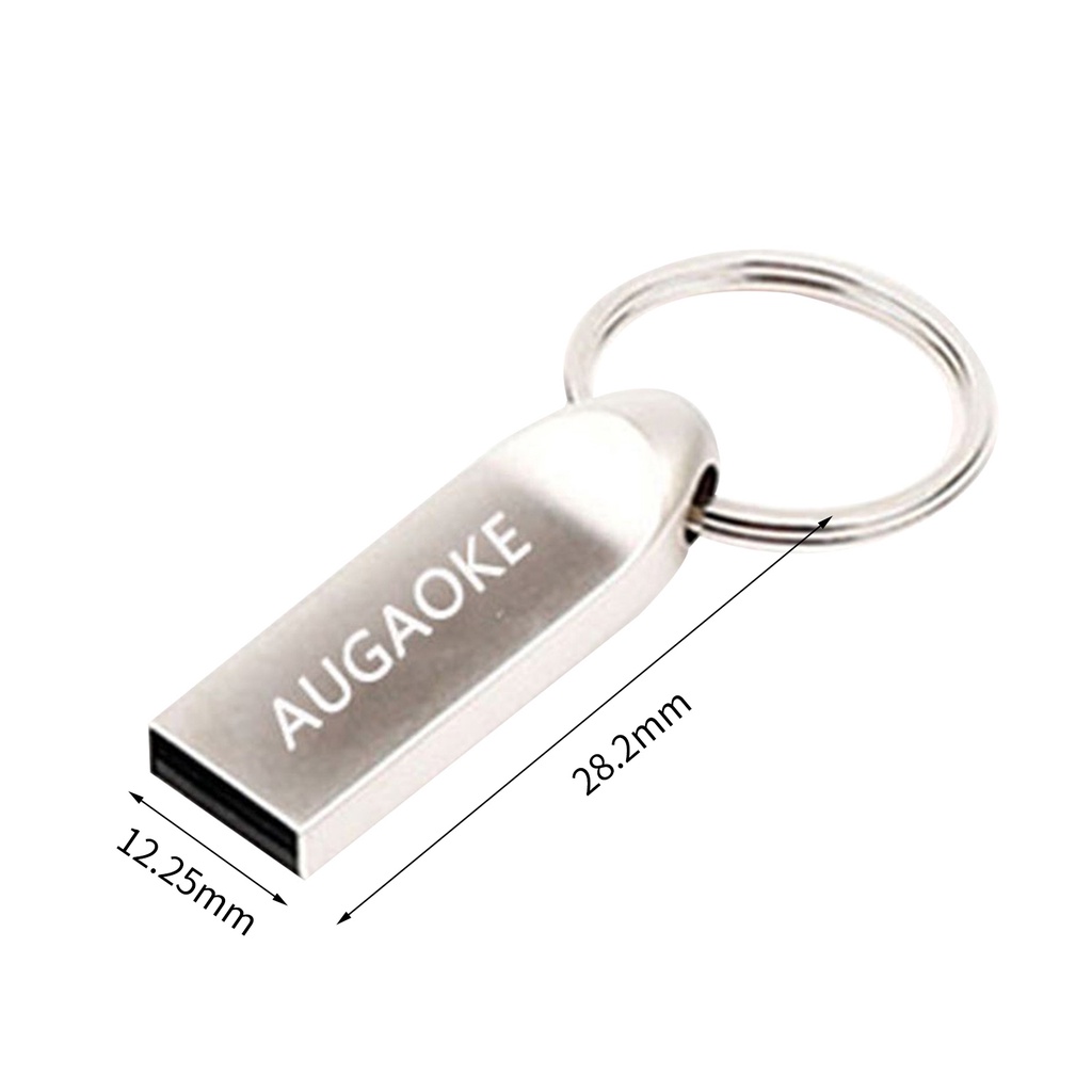 Huluboy Flashdisk USB 3.0 1TB 2TB Kecepatan Tinggi Anti Air Bahan Metal Untuk AUGAOKE U Disk