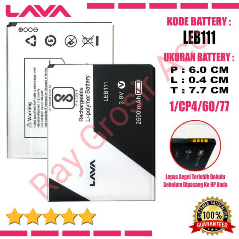 Baterai Original LAVA LEB111 LEB-111 LEB 111 Iris 820 , Iris 60 80 4G