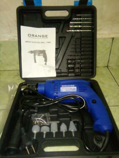 Mesin Bor Listrik Tembok Besi Beton Elektrik 13mm Impact Orange 6103