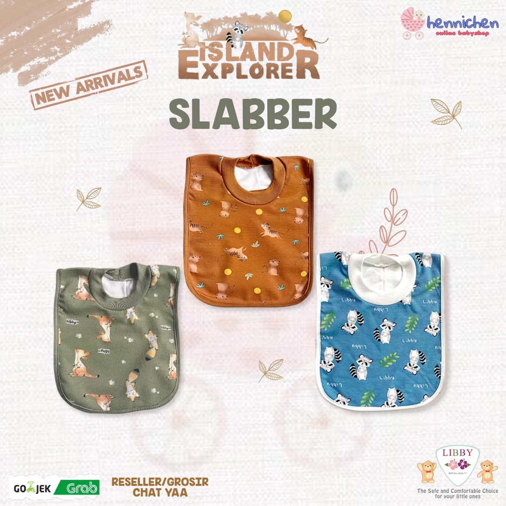 BANYAK MOTIF1 PCS SLABER LIBBY MOTIF / SLABBER FULL PRINT SNI SUMMER GAMES / TREE HOUSE / ENCHANTED WILD / TALE OF PRAIRIE / SUNNY HILL / HELLO SUNSHINE / ME A DOWLAND / HAZY ZOO / ISLAND EXPLORER / FANTASIA / JURRASIC