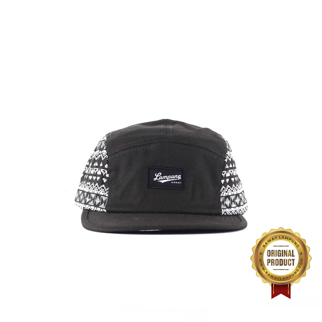 TOPI 5 PANEL PRIA WANITA - KAWAY TAPS LPG 5 PANEL GREY