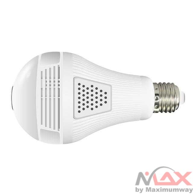 IP Kamera CCTV Wireless Full HD 1080P Panoramic 360 derajat Infrared Bohlam Dengan Night Vision