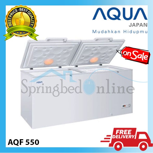 CHEST FREEZER AQUA AQF-550 LEMARI PENDINGIN GARANSI RESMI