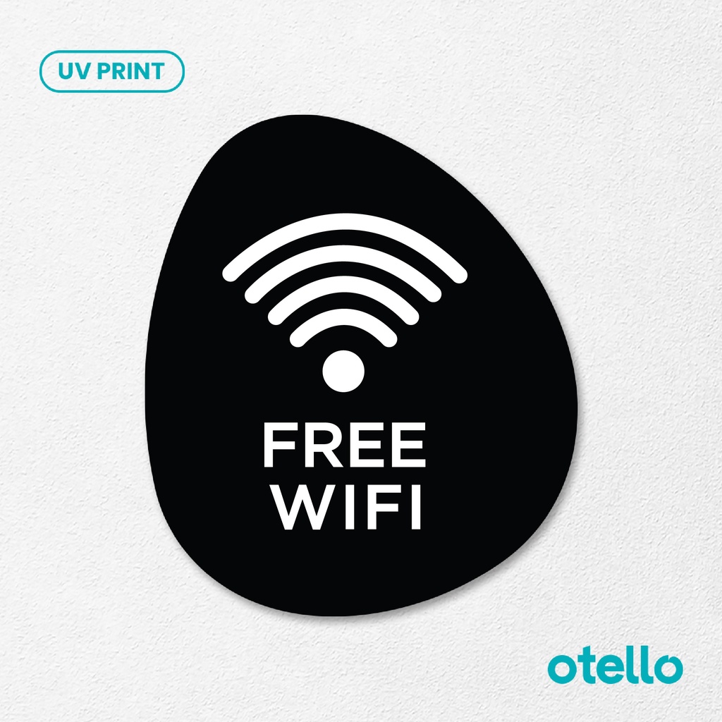 

Logo Free Wifi Sign Board Akrilik Tempel Signage Dinding Papan Acrylic Restoran Dinding Petunjuk Toko Cafe