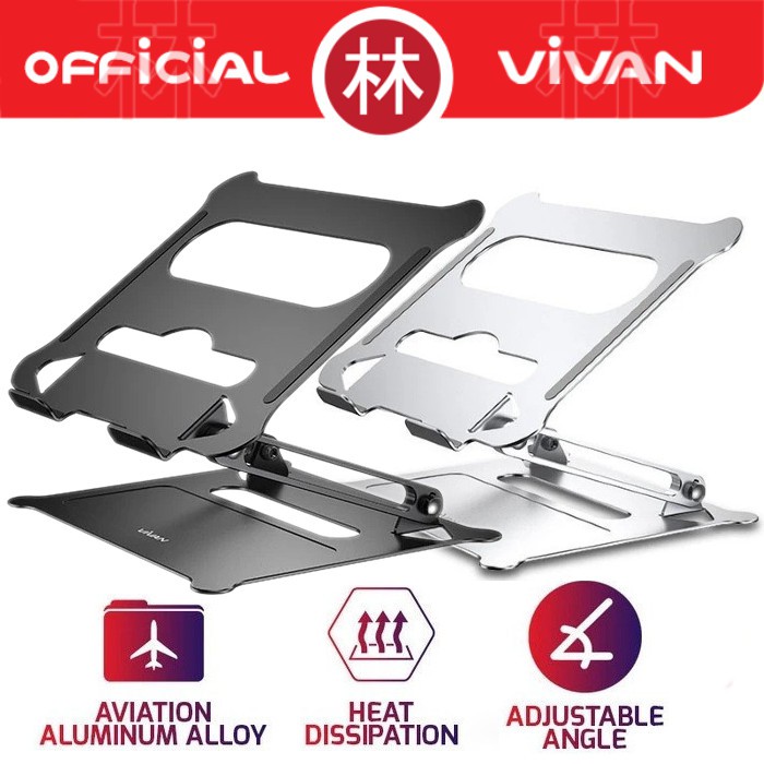 Vivan VLS01 Aluminum Alloy Liftable &amp; Foldable Cooling Stand Laptop