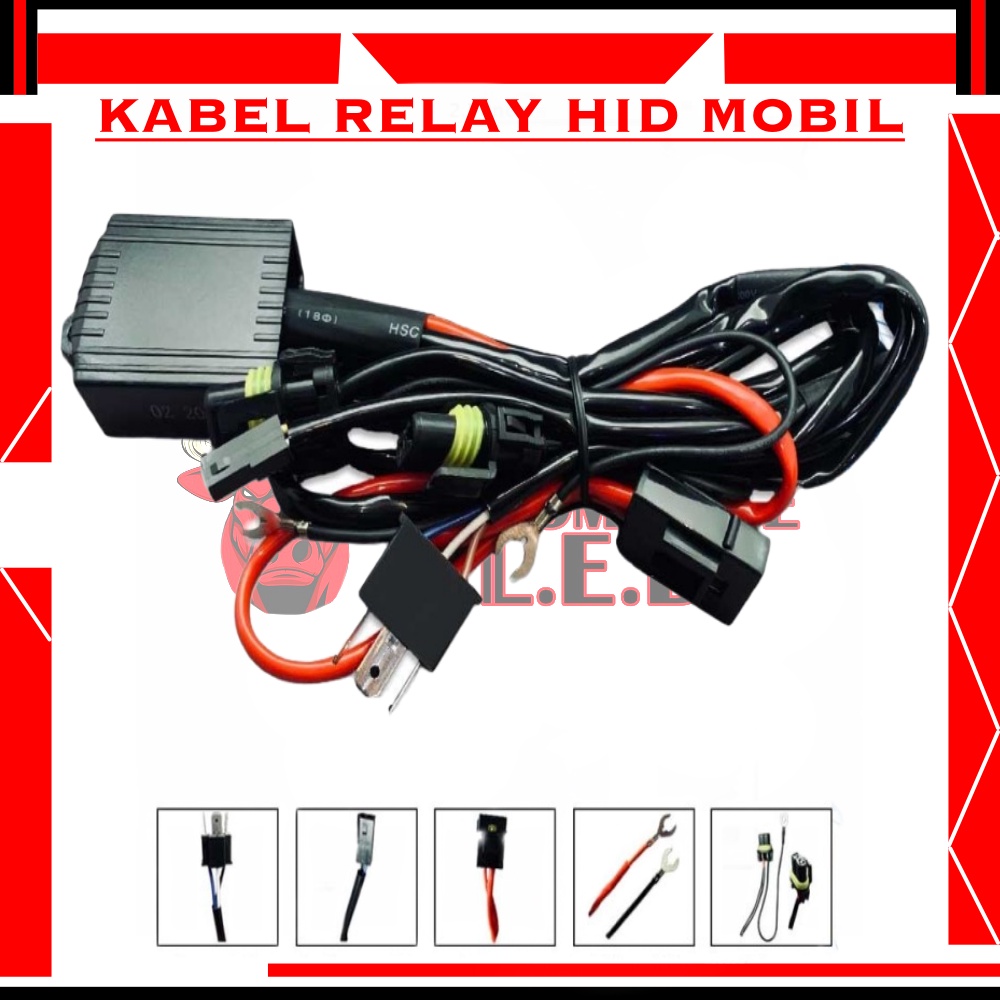 ORIGINAL KABEL RELAY BILED MOBIL RELAY SUPER 2 BILED | KABE RELAY HID MOBIL KABEL 2 LAMPU