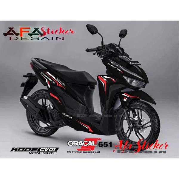Stiker Motor - DECAL Sticker - Stiker Full Body for HONDA NEW VARIO  125 -150 cutting Vario