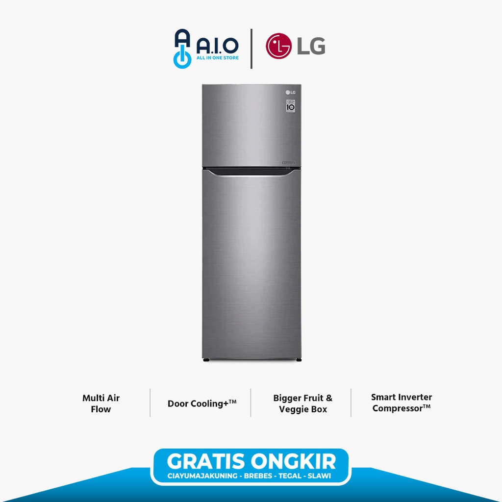 LG - KULKAS 2 PINTU - GN-G372SLCB | PROMO GRATIS ONGKIR