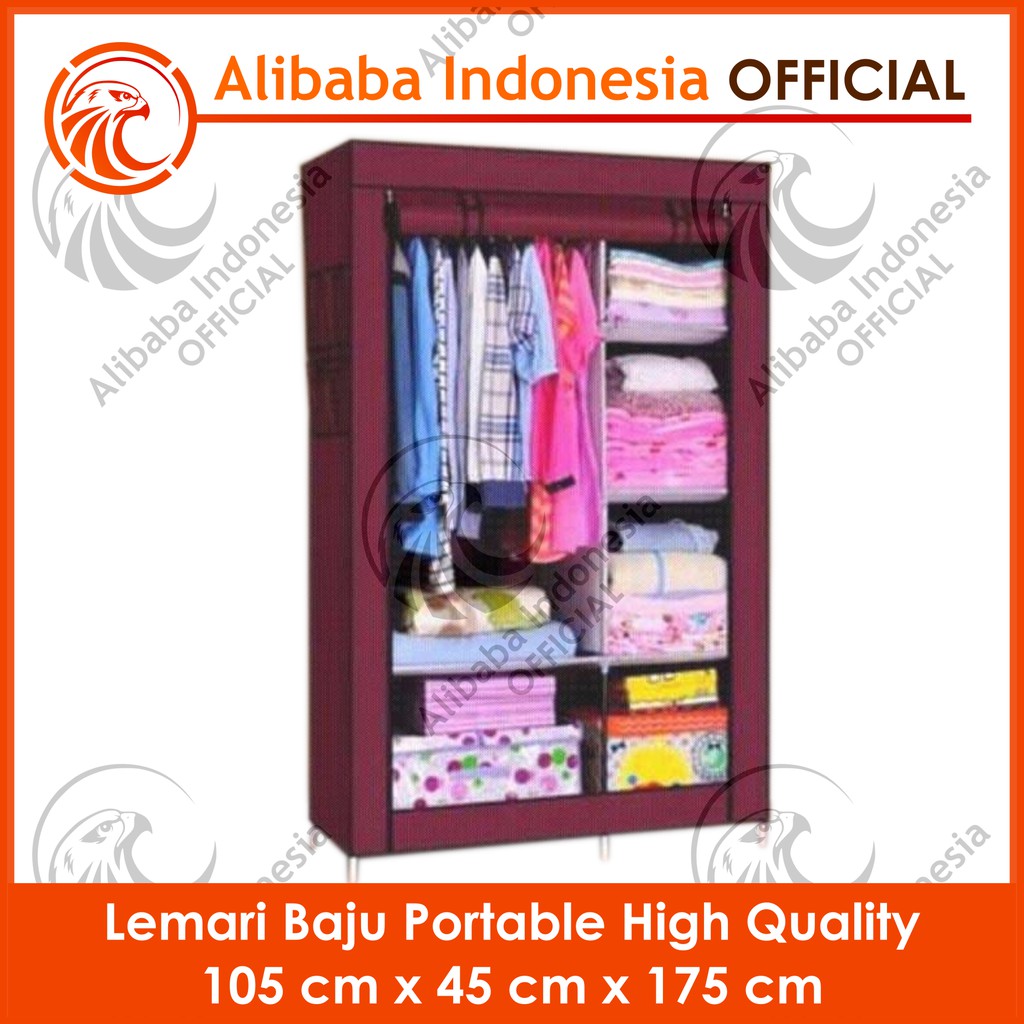 NEW High Quality Lemari  Baju  Rak Pakaian  Wardrobe 