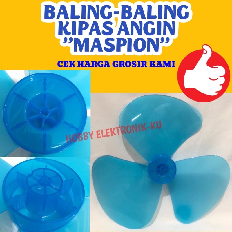 BALING BALING KIPAS ANGIN 16” MASPION BIRU LENTUR