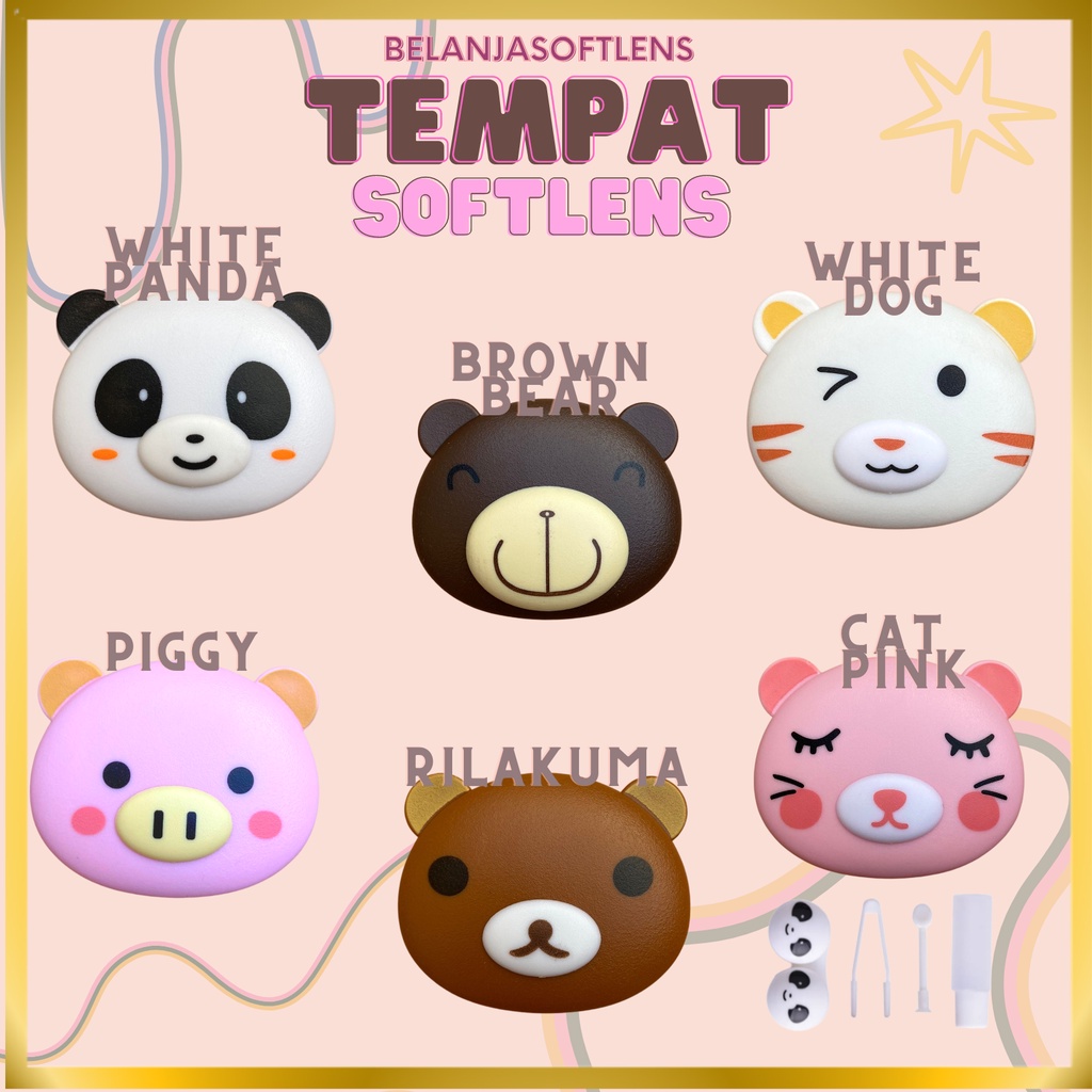 TEMPAT SOFTLENS ANIMAL KARAKTER ANIMAL / KOTAK LENSA