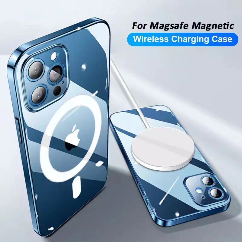 Soft Case Hp Dengan Magnet Tahan Goncangan Untuk iPhone 12 / 11 / 13pro MAX / mini / XR / X / XS MAX / 7 / 8plus / SE 2020