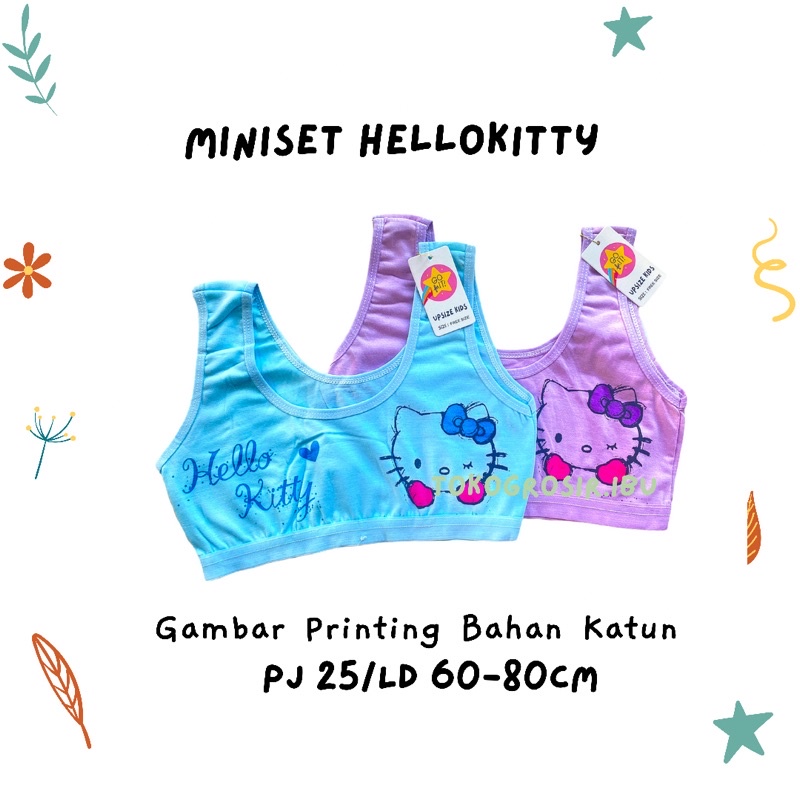 Bra Bh Beha Kutang Miniset Anak Perempuan Cewek Remaja SD SMP ABG Mini Set Anak Perempuan Hellokitty