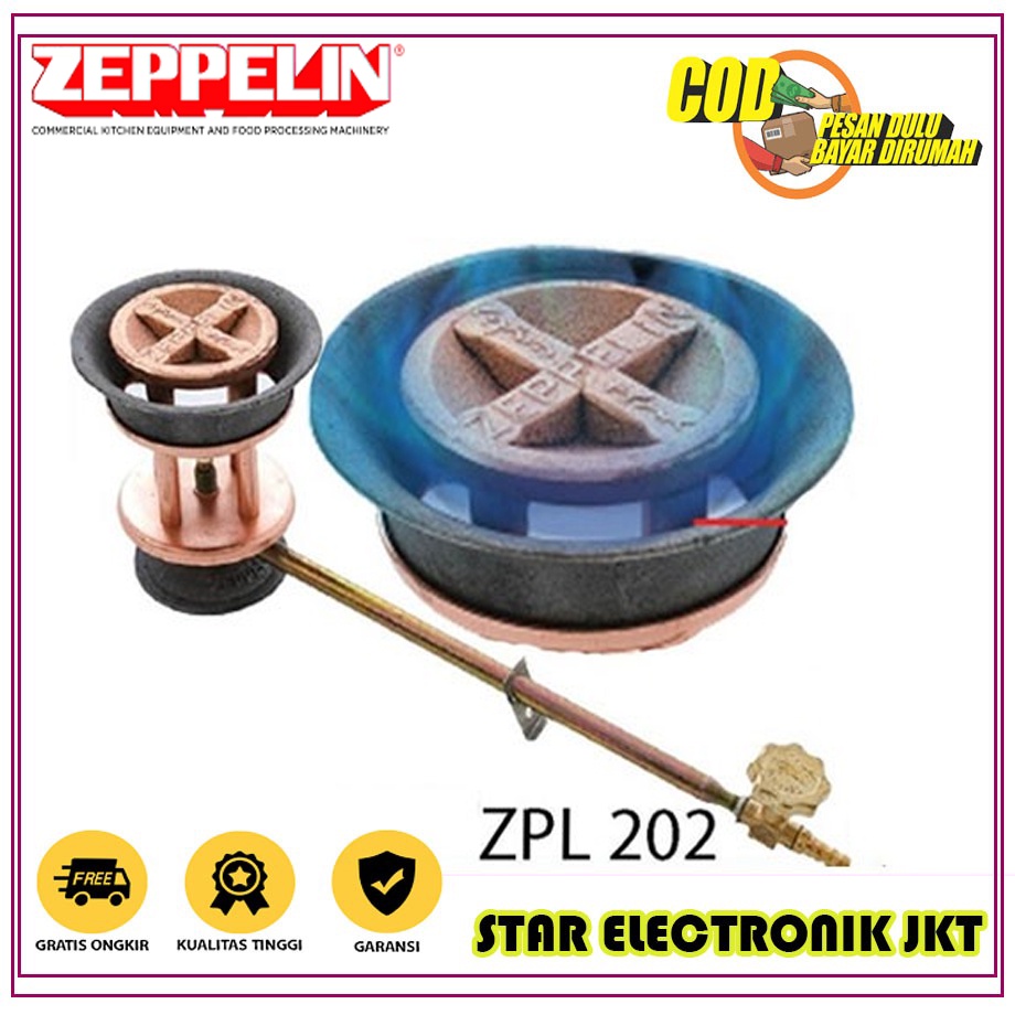 Kompor Mawar Zeppelin/Semawar Zeppelin Zpl 202/Kompor Pedagang/Kompor Joss/Kompor Stik