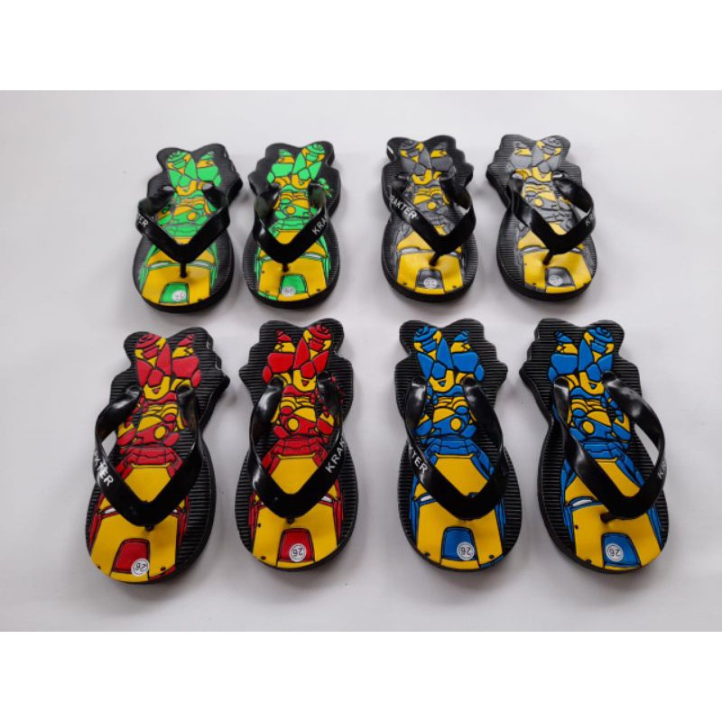 SANDAL KRAKTER IRON MAN/SANDAL ANAK LUCU