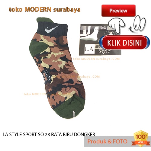 Kaos kaki pendek mata kaki tebal LA STYLE SPORT SO 23