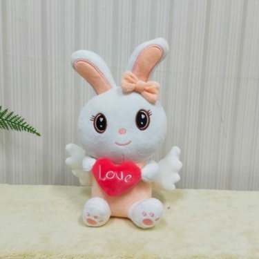 Boneka Kelinci Sayap Hati Size 8&quot;/25cm/boneka animal/boneka rabbit/boneka anak lucu