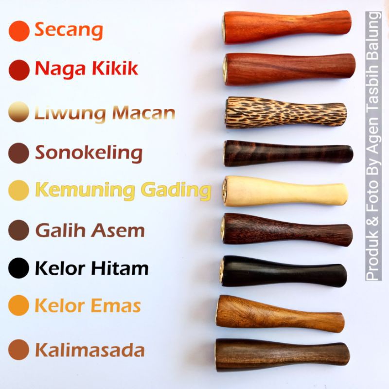 Once Pipa Mini Super Size 7cm Motif Duyung, Varian 13 Jenis Kayu