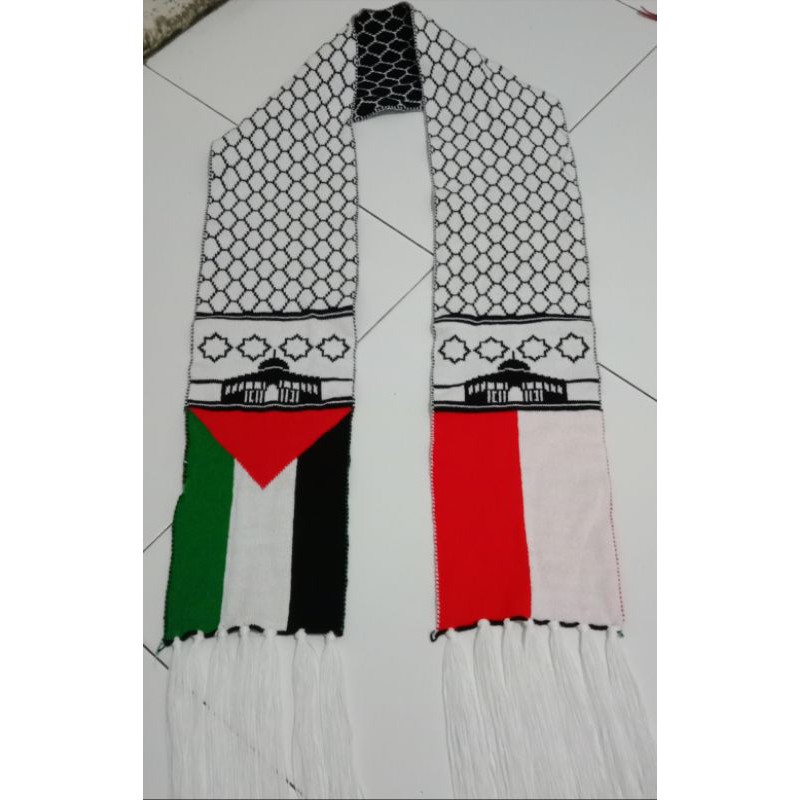 Syal Palestina Rajut Komputer/Syal Palestina Ori/Syal Palestina Cowok/Syal Palestina Indonesia