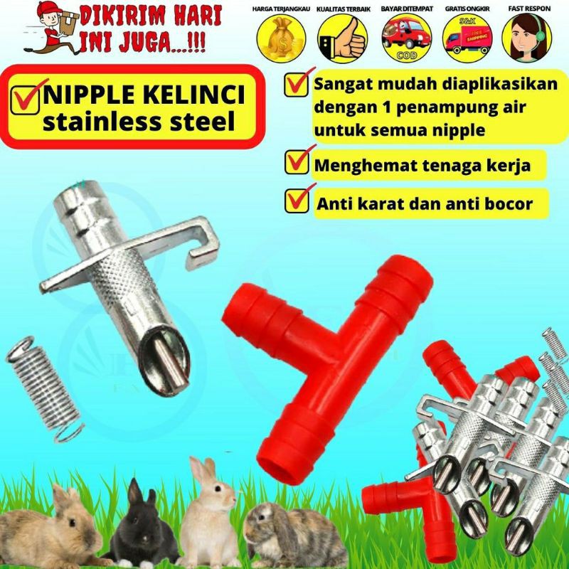 Nipel Kelinci Alat Minum Nipple Drinkers Kelinci R1S FEFARM