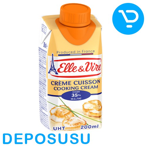 

Cream masak Elle & Vire COOKING CREAM 200ml