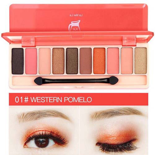 LAMEILA 10 COLORS EYESHADOW PALETTE PLAY COLOR_Cerianti