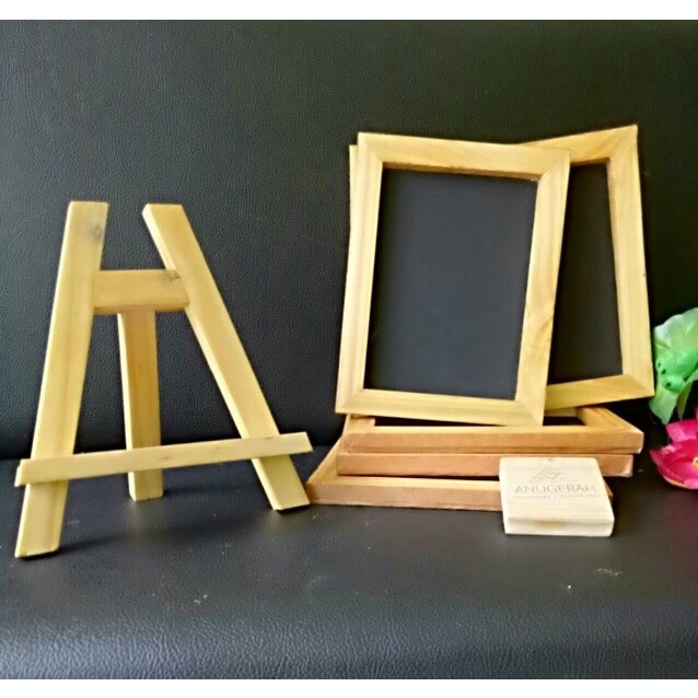 

TULIS-ALAT- STANDING MINI CHALKBOARD 15X20CM PAPAN KAPUR KECIL BLACKBOARD -ALAT-TULIS.