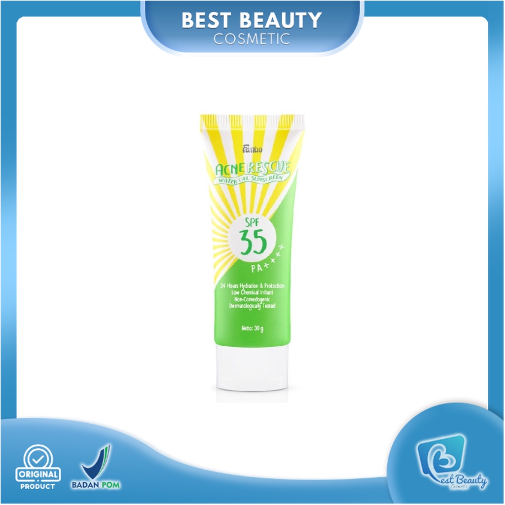 ★ BB ★ Fanbo Acne Rescue Water Gel Sunscreen SPF 35 PA++++ 30gr