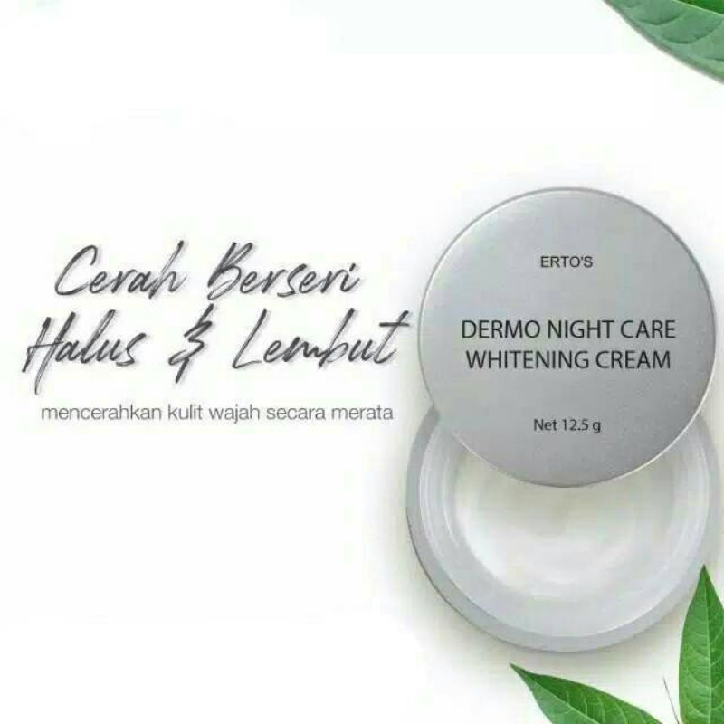 Ertos Dermo Night Cream Krim Malam Krim pemutih wajah BPOM