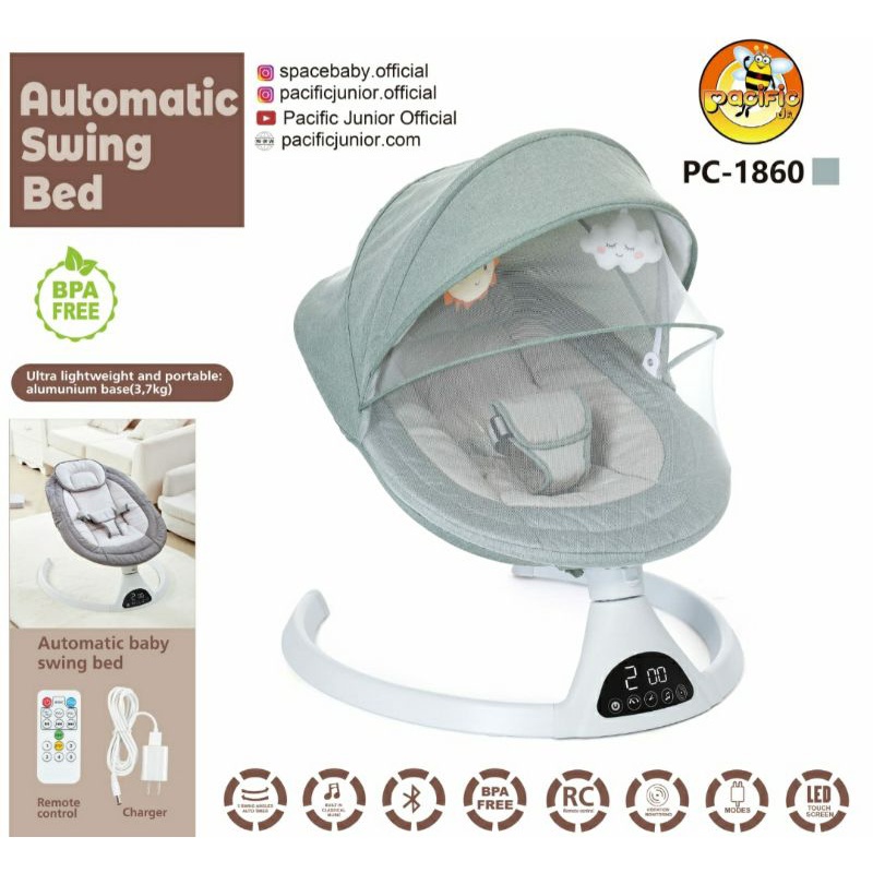 Baby Swing Bed Pacific Pc 1860 Ayun Charger Remote