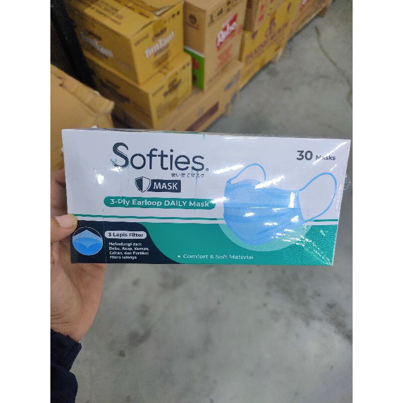 softies masker 3 lapis 1dos isi 30pcs