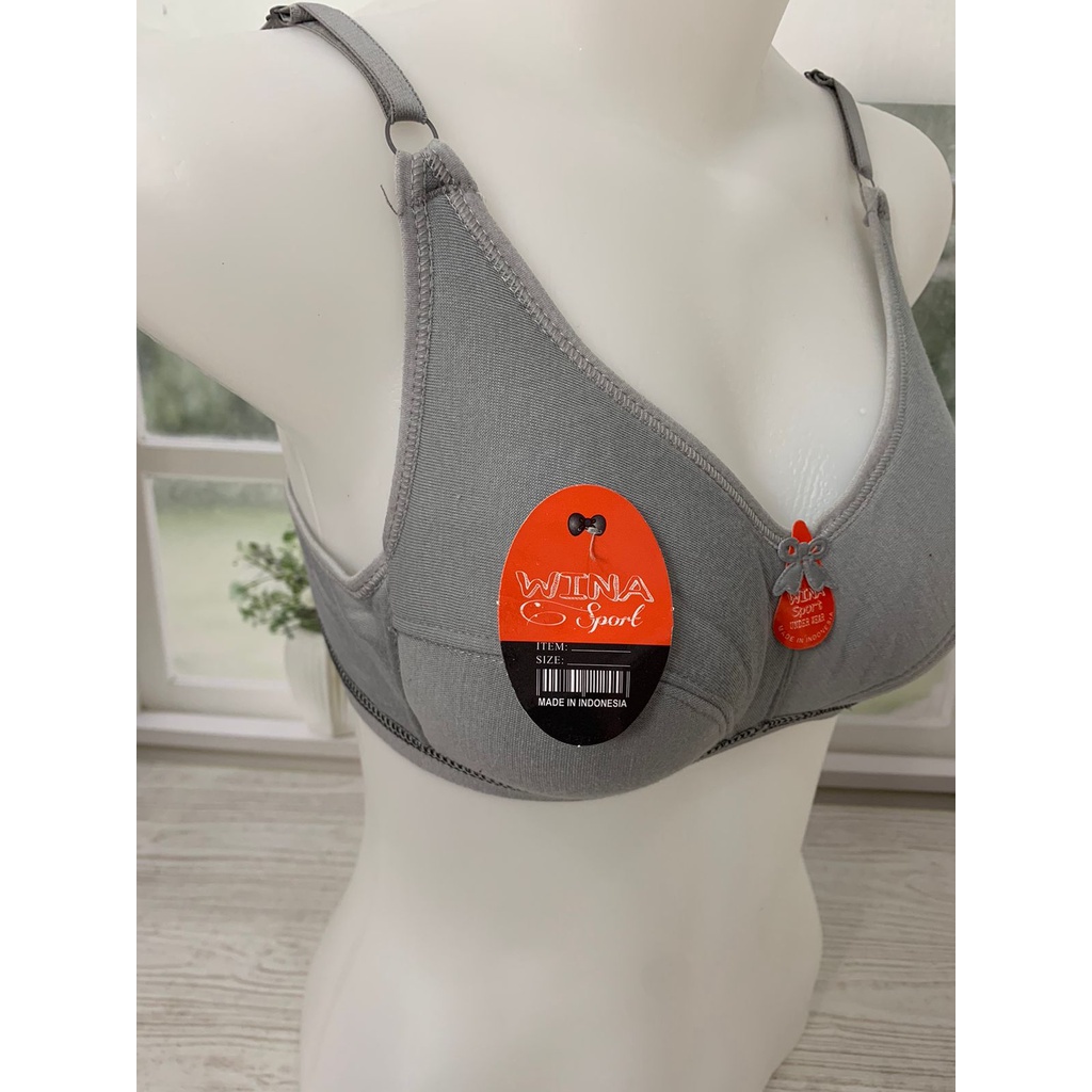 RC Bodyfit Bra Wanita/Sport Bra/Bh Bodifit Bra Tanpa Kawat dan Tanpa Busa List Karet Size 34-42